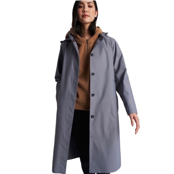 Kit and Ace Jackets & Blazers - Kit and Ace Out and About Jacket Grey Rain Coat Sz M